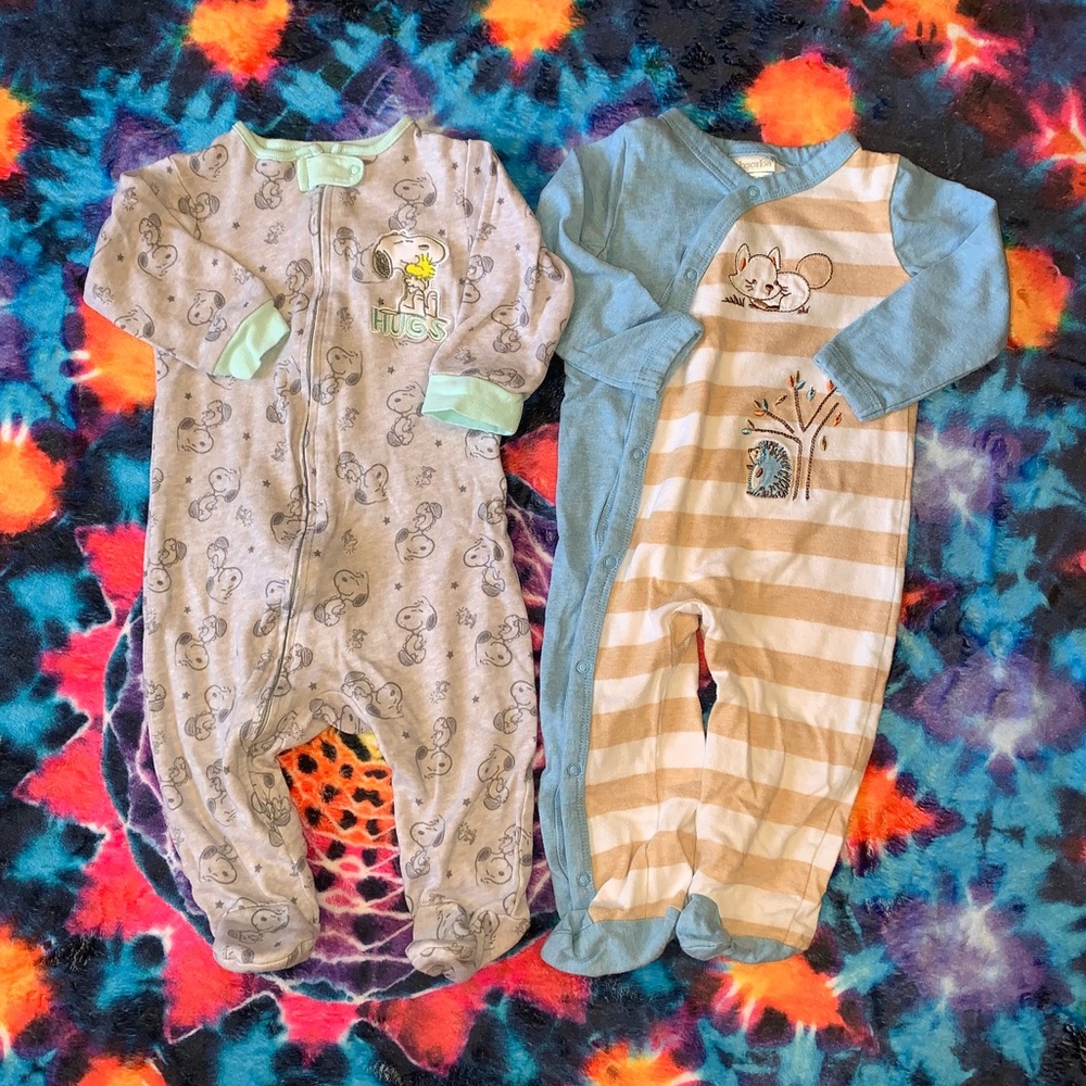 Bundle of Two Cozy 6-9 Month Sleepers!